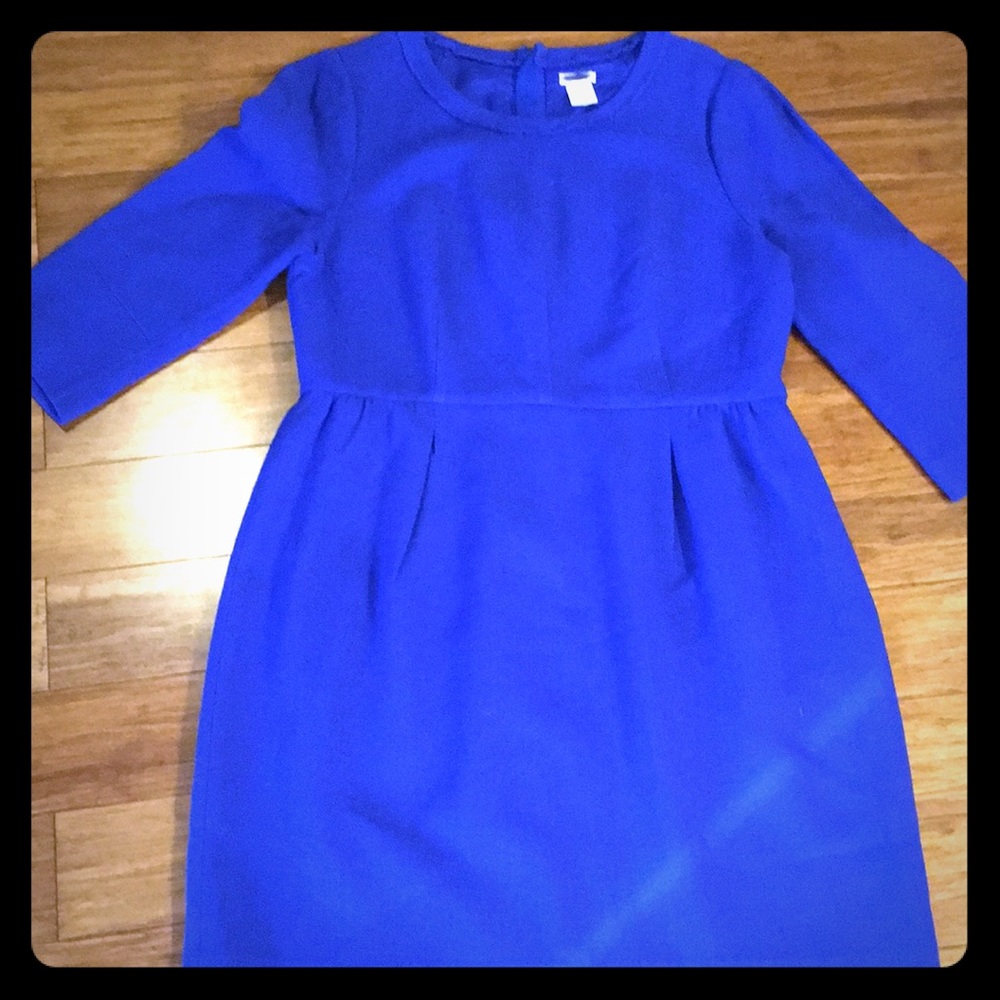 Jcrew 12 blue dress wool